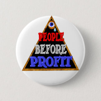 People before profits Occupy wall street protest Button