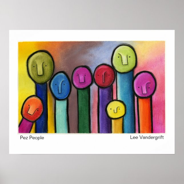  People by Lee Vandergrift Poster (Front)