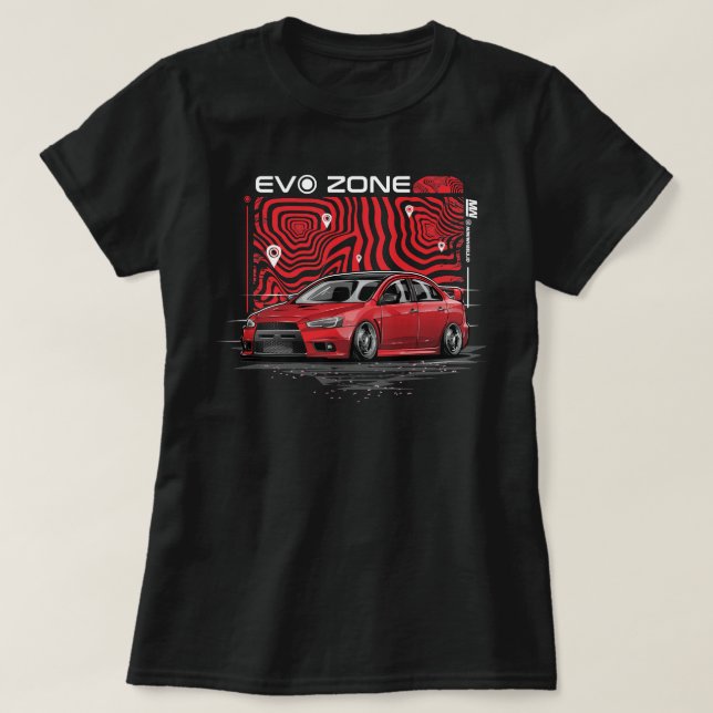 People Call Me Red Lancer Evolution X Stance T-Shirt (Design Front)