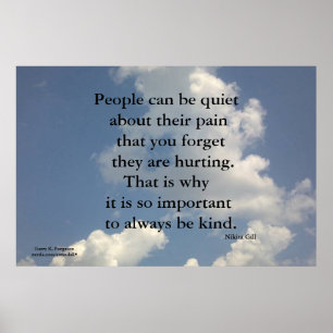 PEOPLE CAN BE QUIET NIKITA GILL POSTER