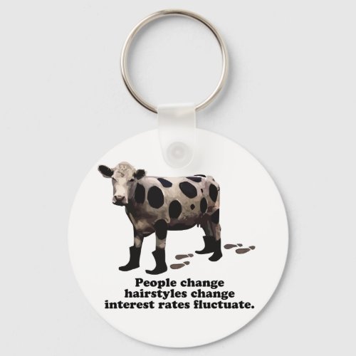 People change _ Top secret cow Keychain