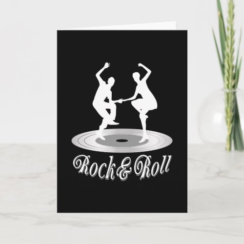 People dancing Rock and roll Card