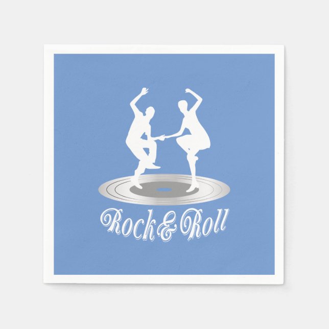 People dancing Rock and roll Napkins (Front)