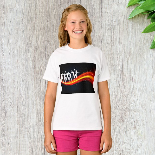 People Dancing Silhouettes Girls T-Shirt (Creator Uploaded)