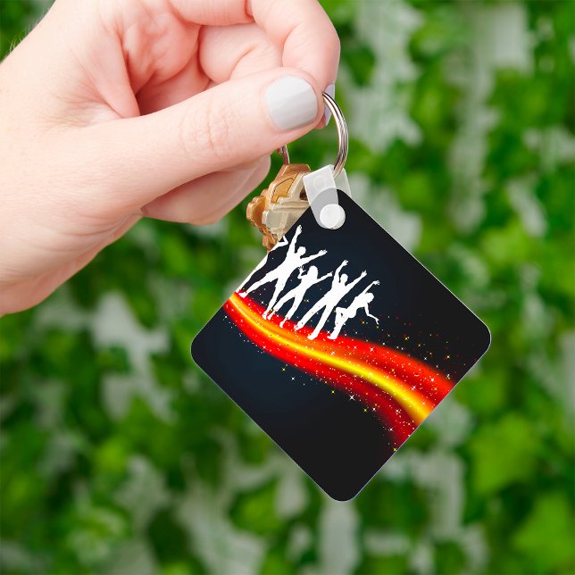 People Dancing Silhouettes Keychain (Creator Uploaded)