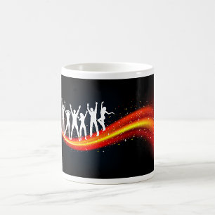 People Dancing Silhouettes Mug