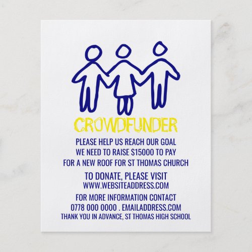 People Design Crowdfunder Crowdfunding Flyer