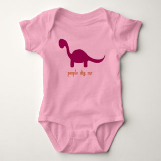 People Dig Me-Pink Baby Bodysuit