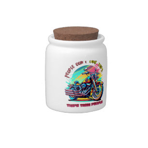 People Don't Take Trips: Vintage Retro Style Bike Candy Jar
