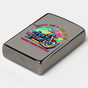 People Don't Take Trips: Vintage Retro Style Bike Zippo Lighter