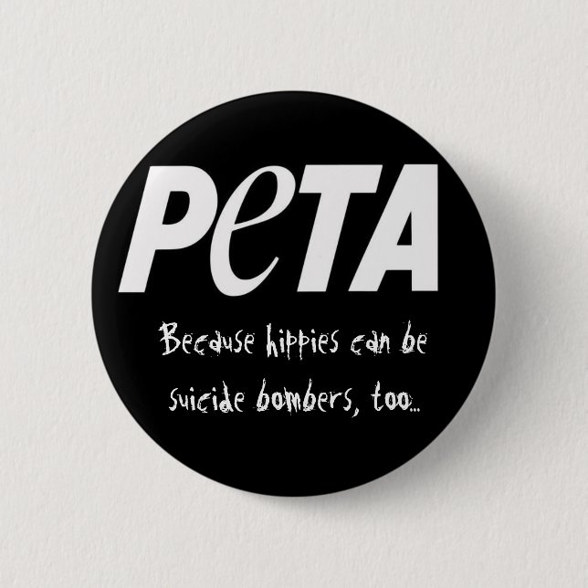 People Eating Tasty Animals Pinback Button (Front)