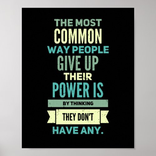 People Empowering Positive Motivation Poster