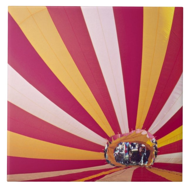 People filling a hot air balloon, Fort Collins, Tile (Front)