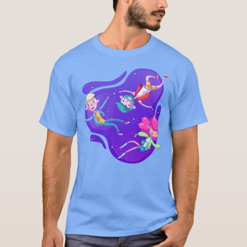 People Floating In the Space T_Shirt