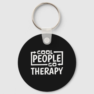 People Go Therapy Mental Health Suicide Awareness Keychain