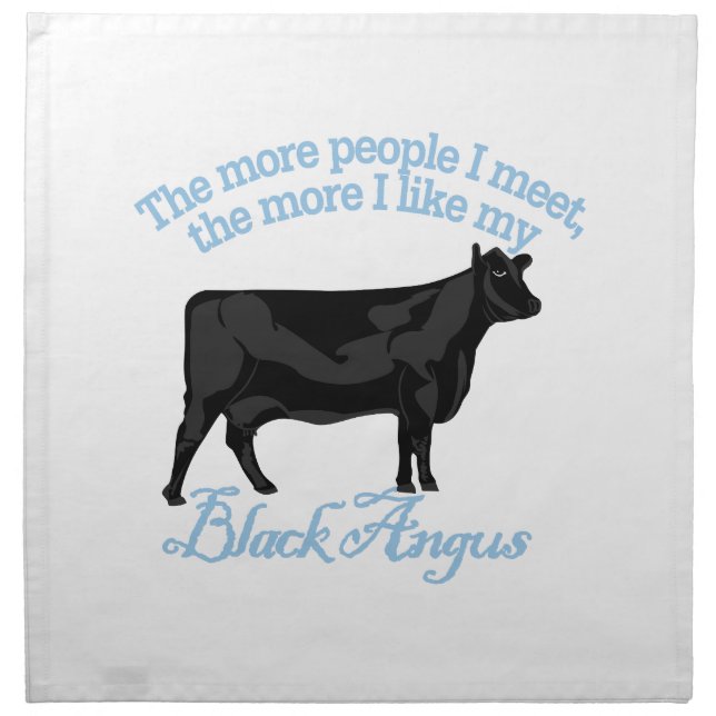 People I Meet Cloth Napkin (Front)