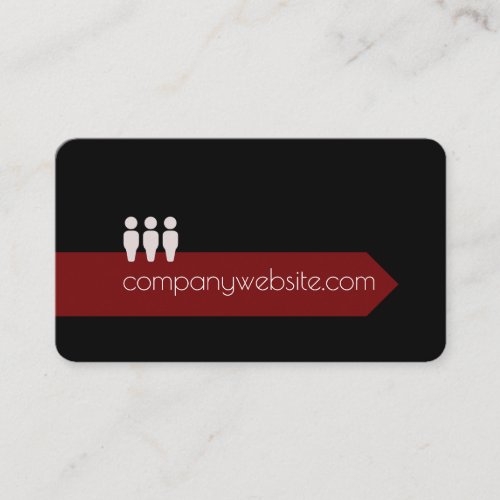 People Icon  Human Resources Business Card