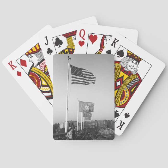 People in Bleachers Poker Cards (Back)