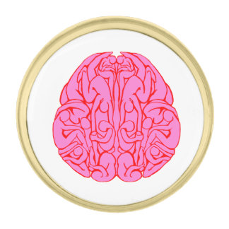People in my Brain Gold Finish Lapel Pin