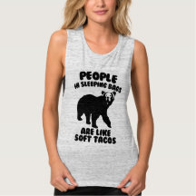 People in Sleeping Bags Camping Humor