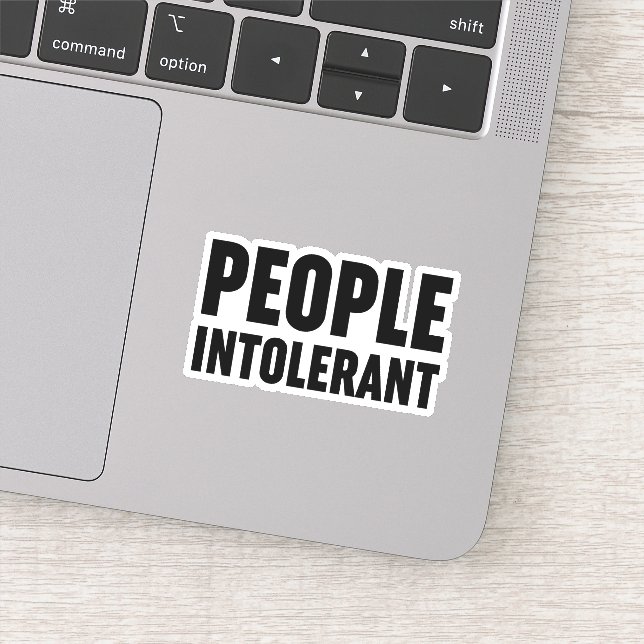 People Intolerant Sticker (Detail)