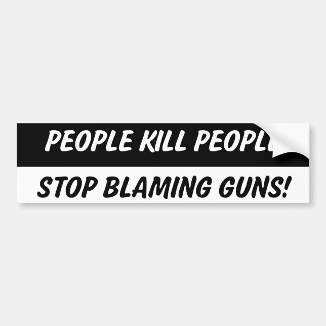 People Kill People 2nd Amendment Bumper Sticker (Front)