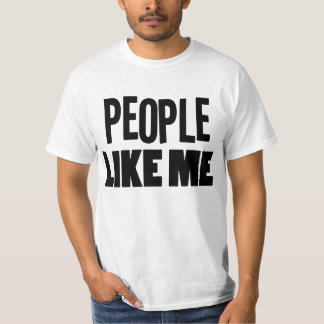 People Like Me Black T-Shirt