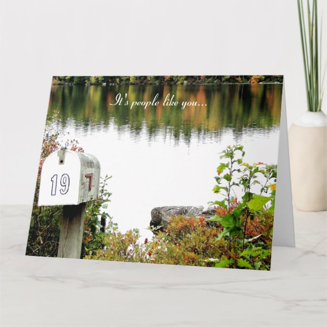 People Like You, Volunteer Appreciation Card (Front)