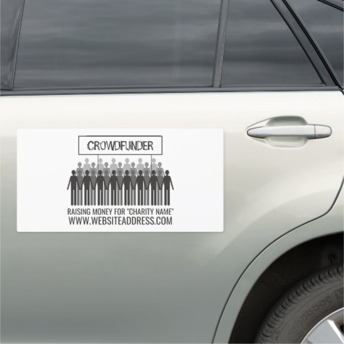 People Logo Crowdfunder Crowdfunding Car Magnet
