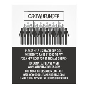 People Logo, Crowdfunder, Crowdfunding Flyer