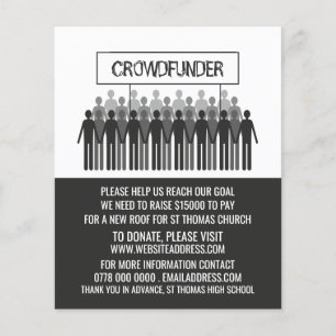 People Logo, Crowdfunder, Crowdfunding Flyer
