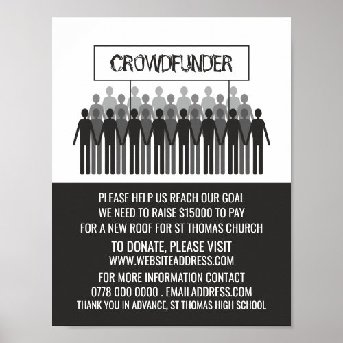 People Logo Crowdfunder Crowdfunding Poster