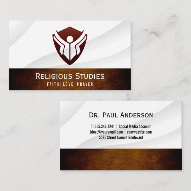People Logos and Shield Business Card (Front/Back)