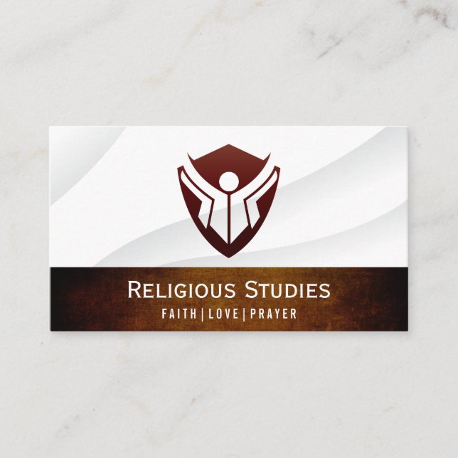 People Logos and Shield Business Card (Front)