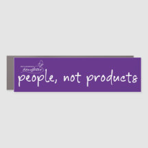 People, Not Products Car Magnet