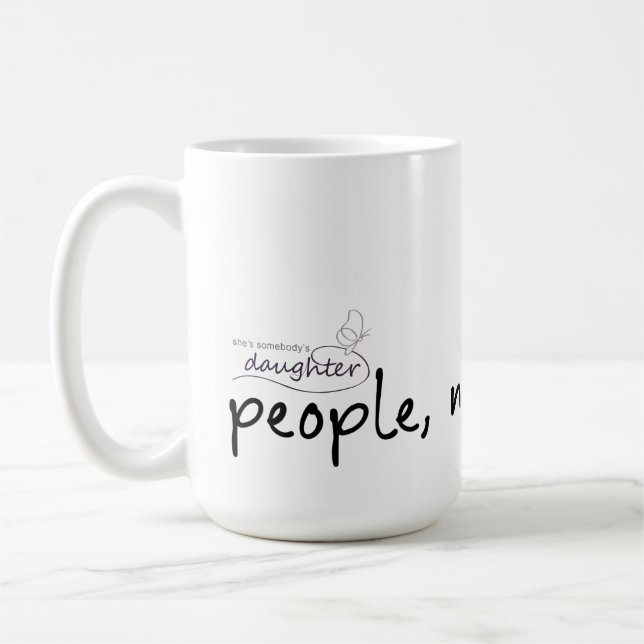 People, Not Products Mug (Left)