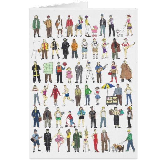 People NYC New York City Humans Neighborhood Art (Front)