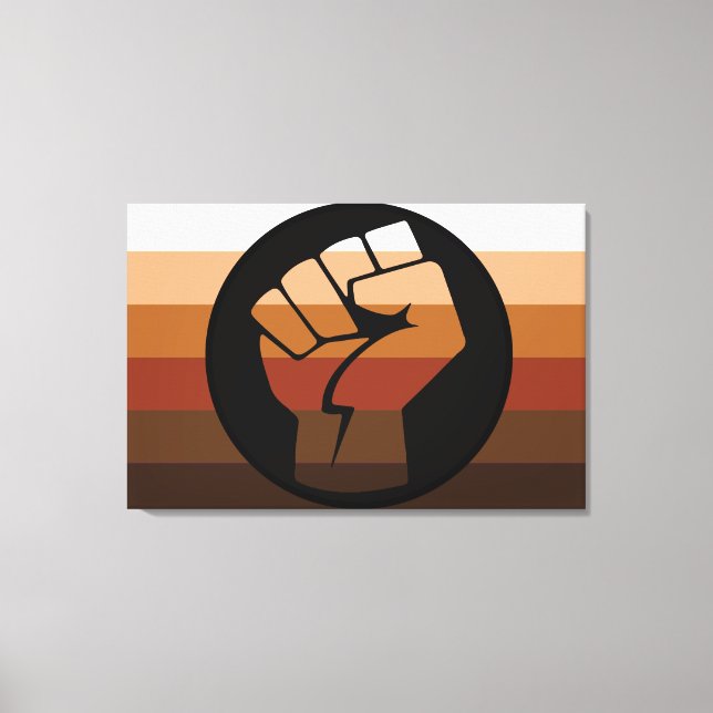 People of Color (POC) Pride Canvas Print (Front)