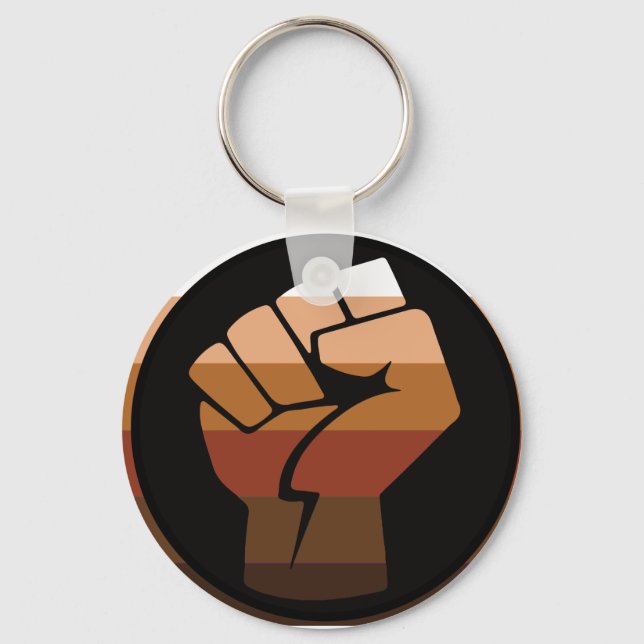 People of Color (POC) Pride Keychain (Front)