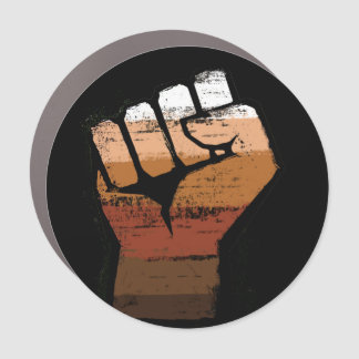 People of Color Pride Fist Car Magnet