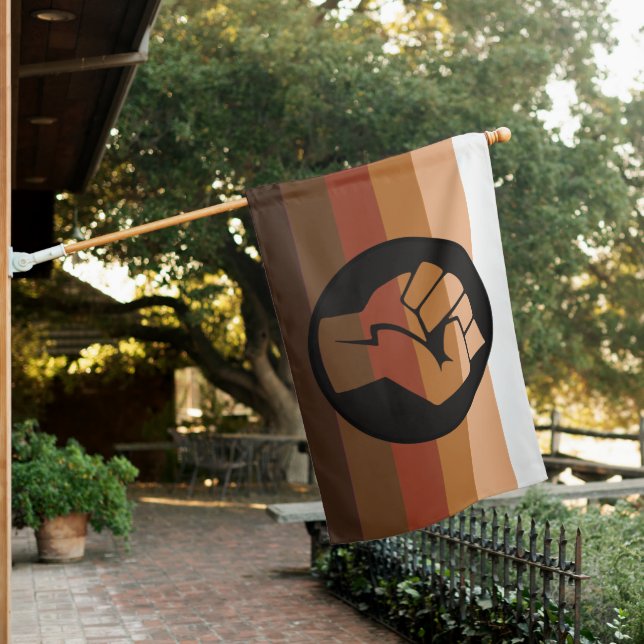 People of Color Pride Protest House Flag (In SItu)