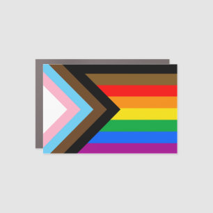 People of Color Progress Pride Car Magnet