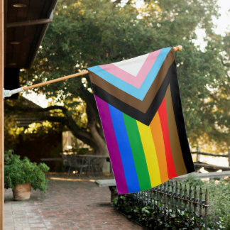 People of Color Progress Pride House Flag