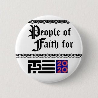 People of Faith for Trump Pence 2020 Button