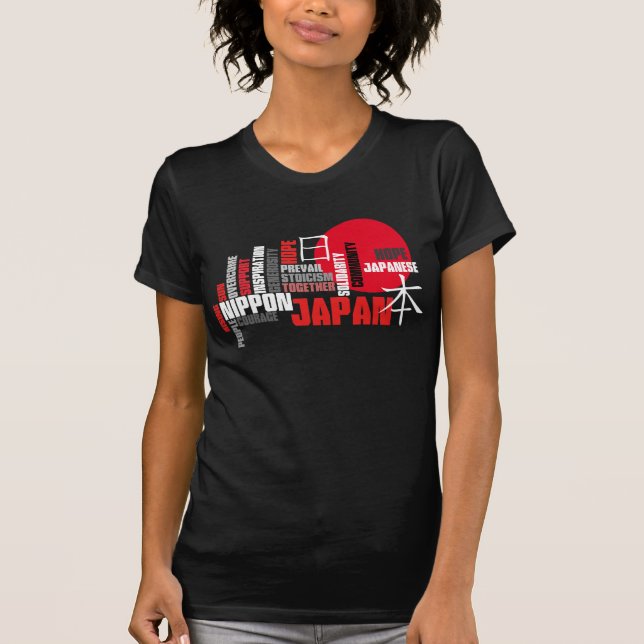 People of Japan, Hope, Courage, Inspiration T-Shirt (Front)