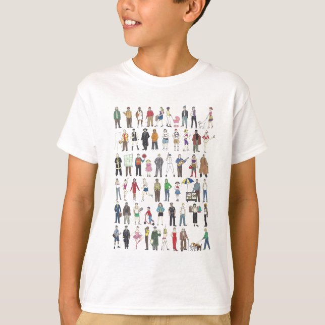 People of NYC New York City Boroughs Citizens T-Shirt (Front)
