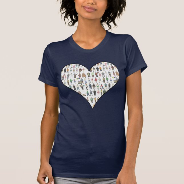 People of NYC New York City Citizen Heart Tee (Front)