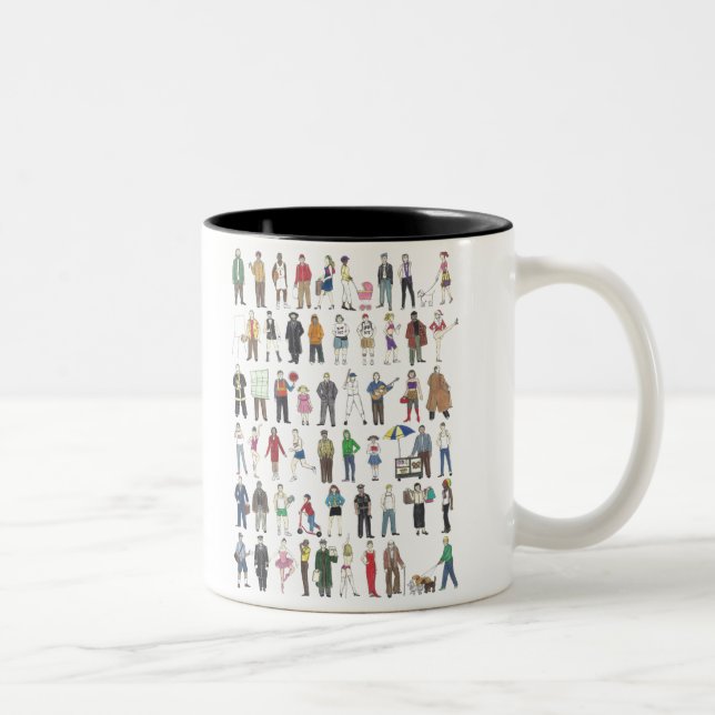 People of NYC New York City Neighborhood Mug (Right)