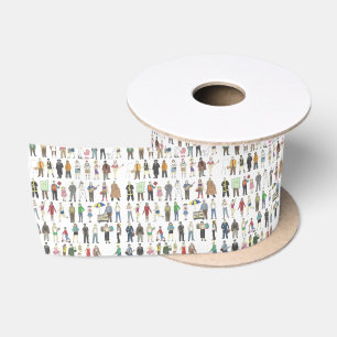 People of NYC New York City Watercolor Ribbon