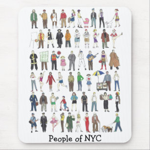 People of NYC New York Yorker City Mousepad